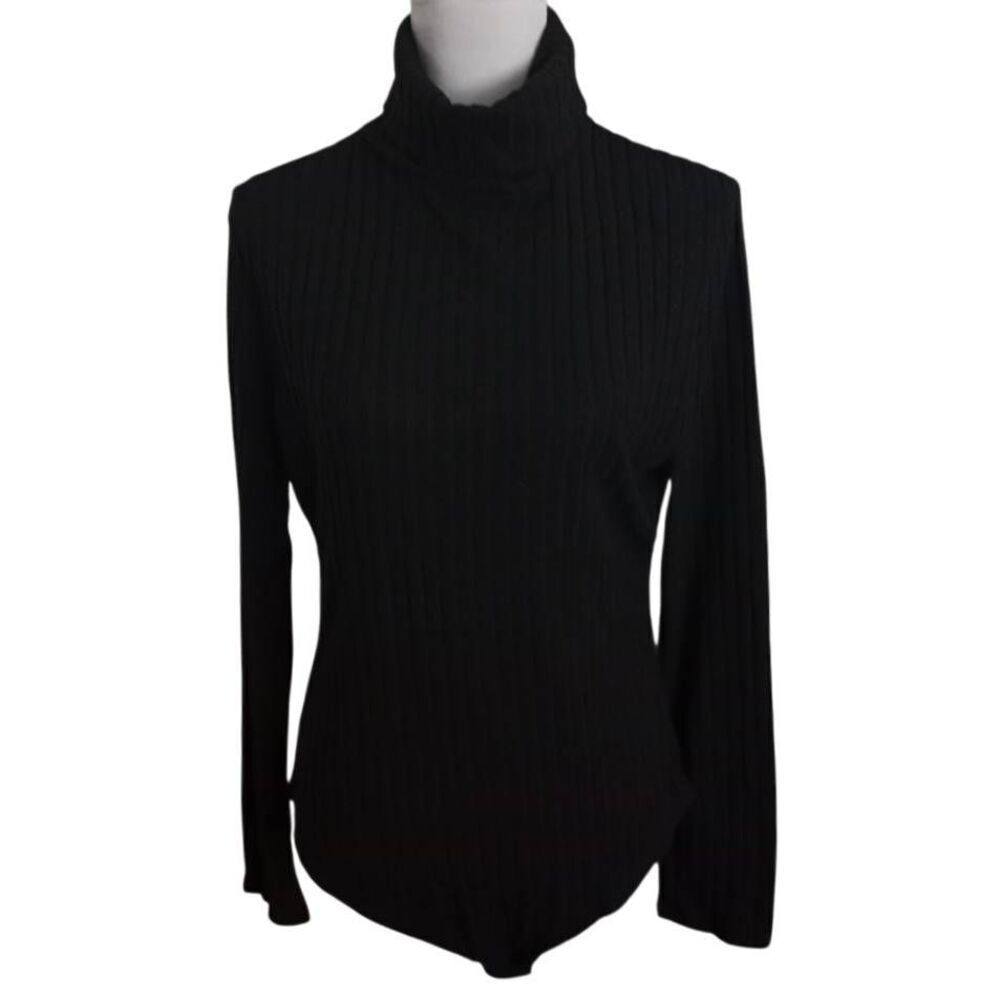 Laolasi Black Turtleneck Bodysuit Sz.2XL EUC Runs Small. - Picture 2 of 7